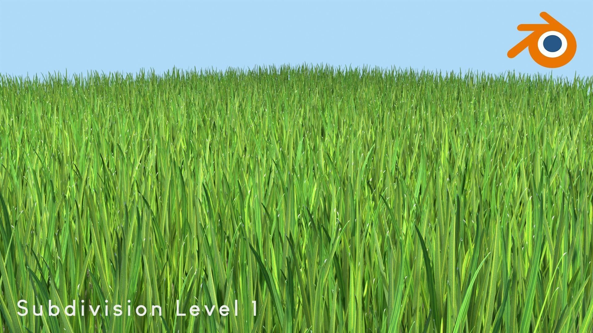 Low Poly Grass Low-poly 3D model_2