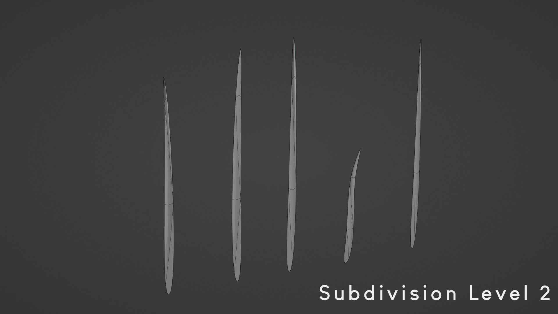 Low Poly Grass Low-poly 3D model_8