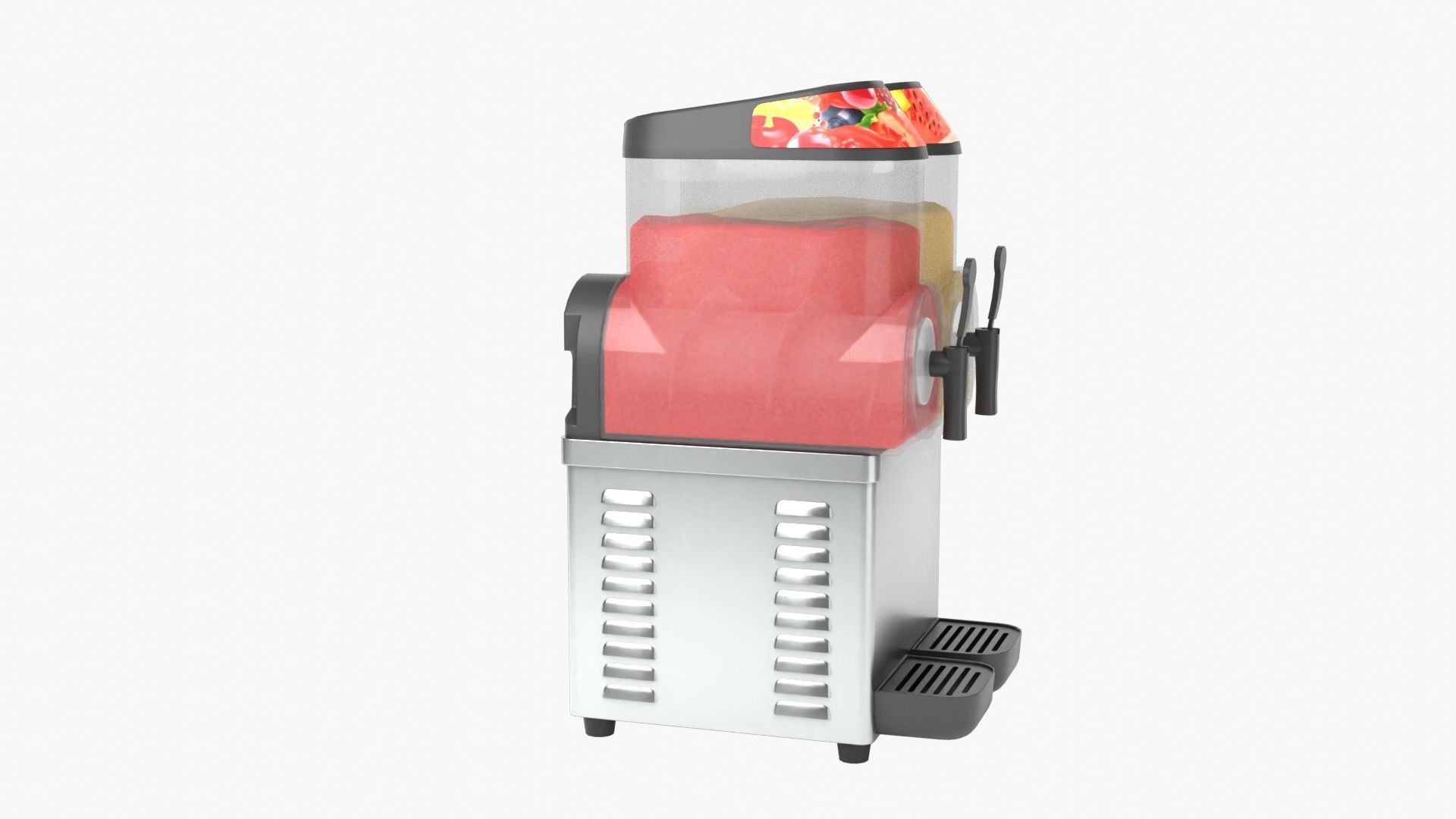 Slush Machine Low-poly 3D model_9