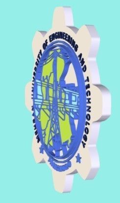 3D logo- Mehran University -Jamshoro-Hyderabad 3D model_2