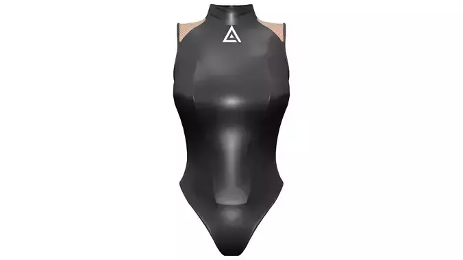 Women Corset Romper Bodysuit Low-poly 3D model