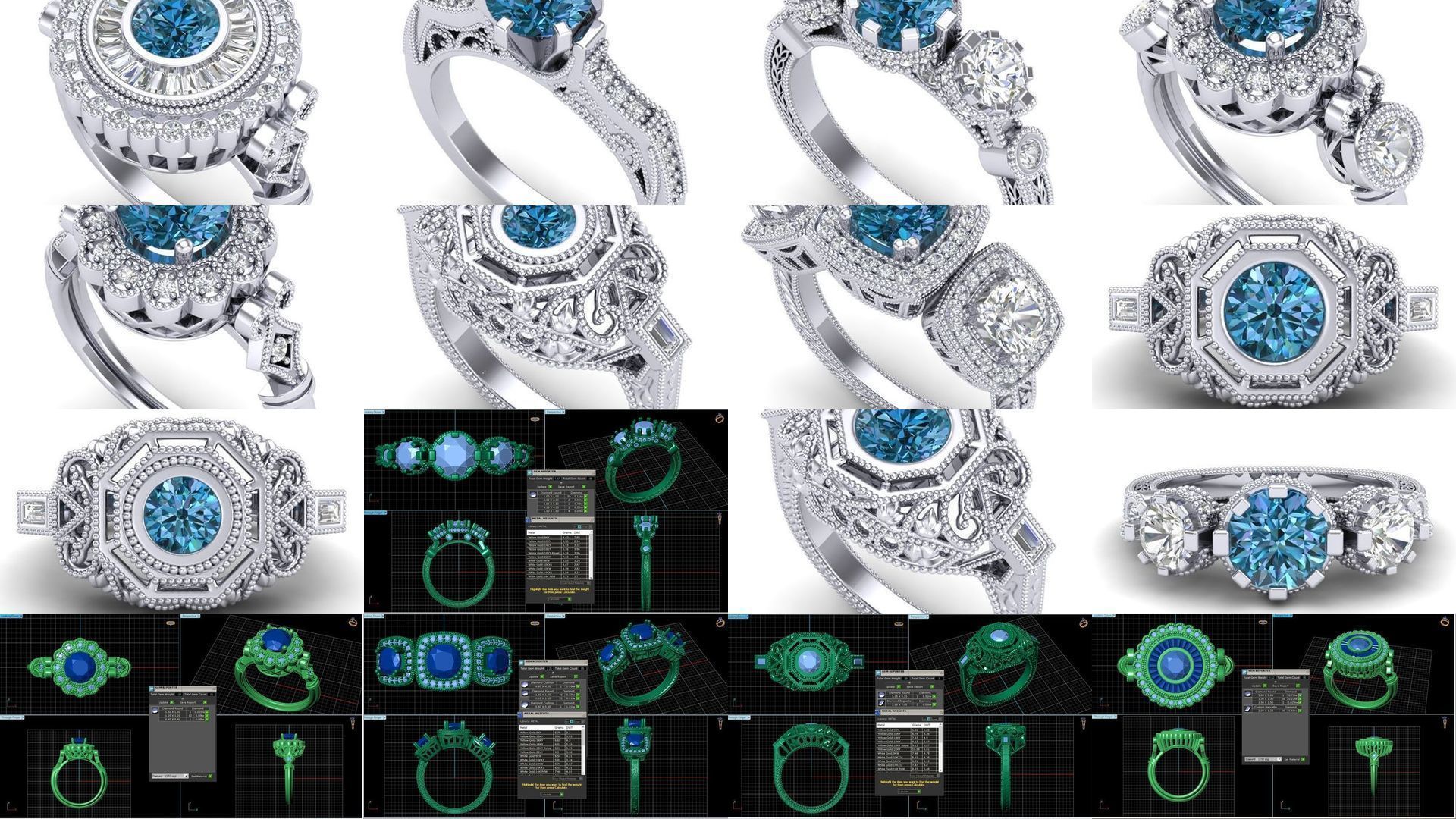 3DM 71 ENGAGEMENT RING FILES 3D Model Collection_7