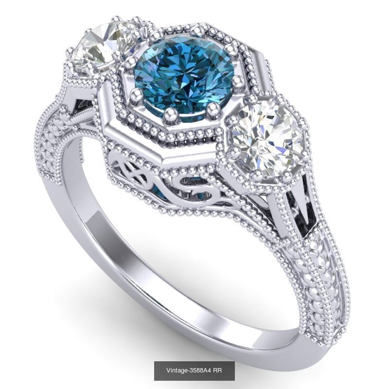 3DM 71 ENGAGEMENT RING FILES 3D Model Collection_70
