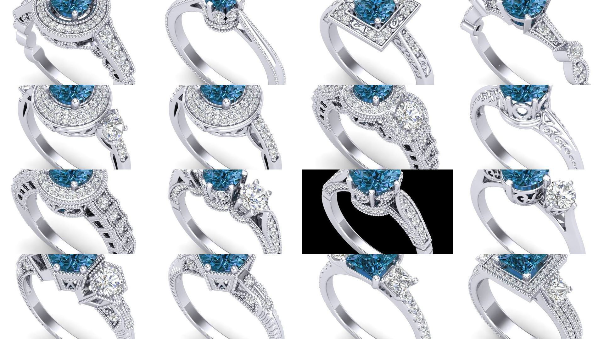 3DM 71 ENGAGEMENT RING FILES 3D Model Collection_5