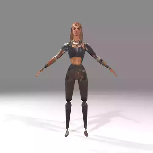PS-Style Sci-fi Female Character
