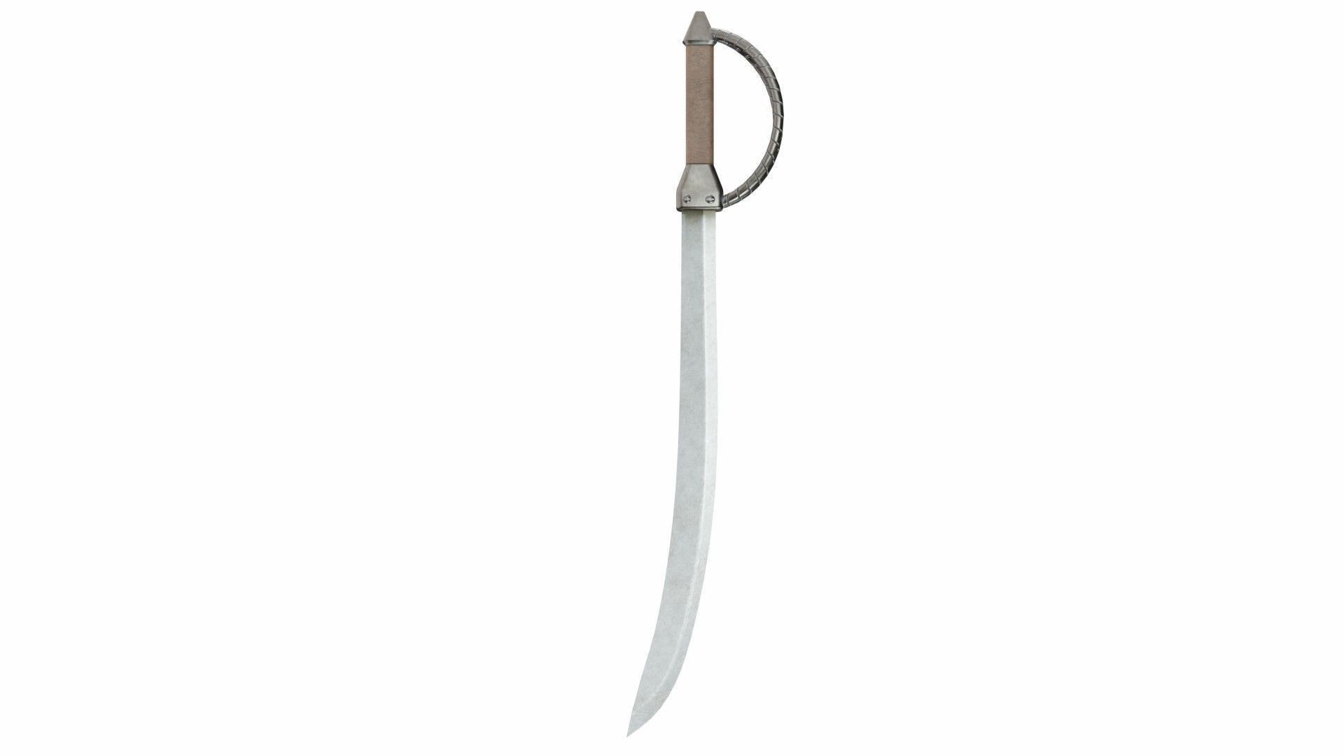 Collection of 36 curved swords 3D model_24