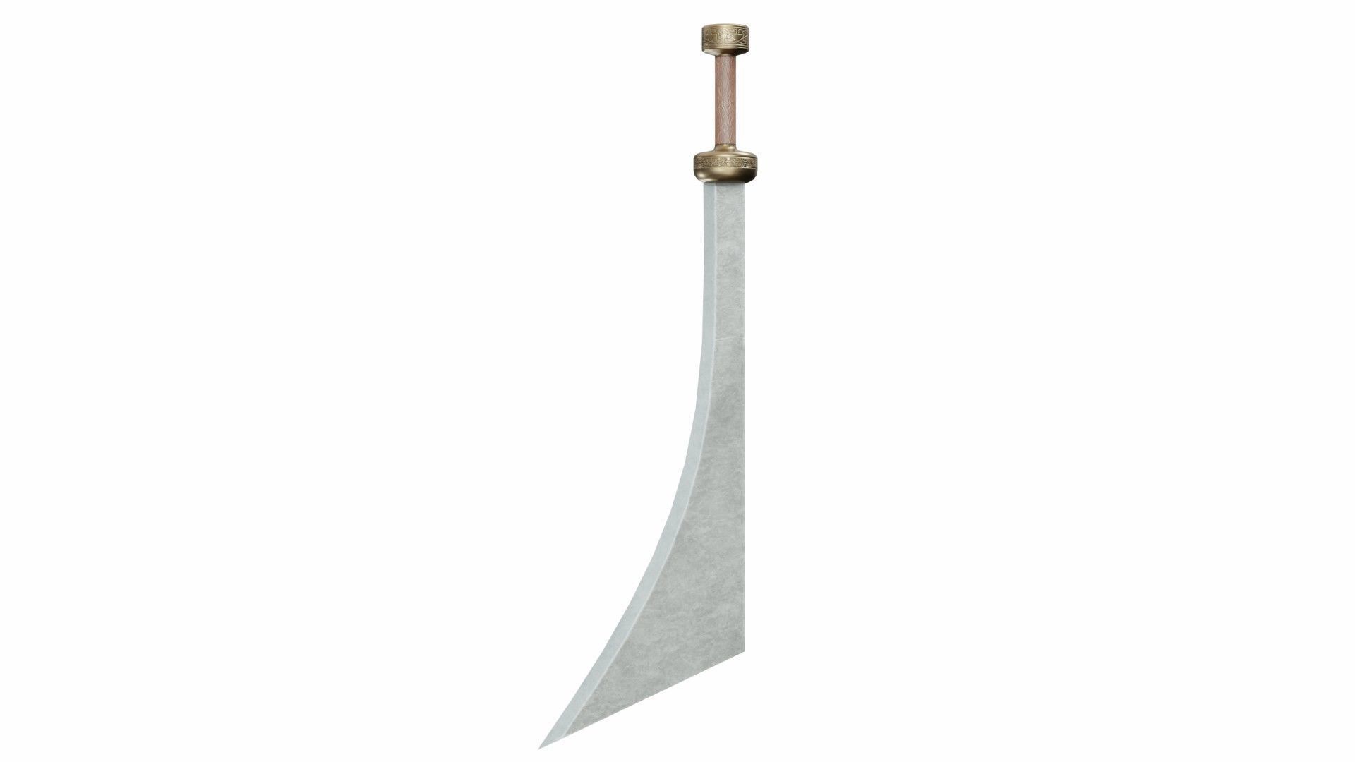 Collection of 36 curved swords 3D model_9