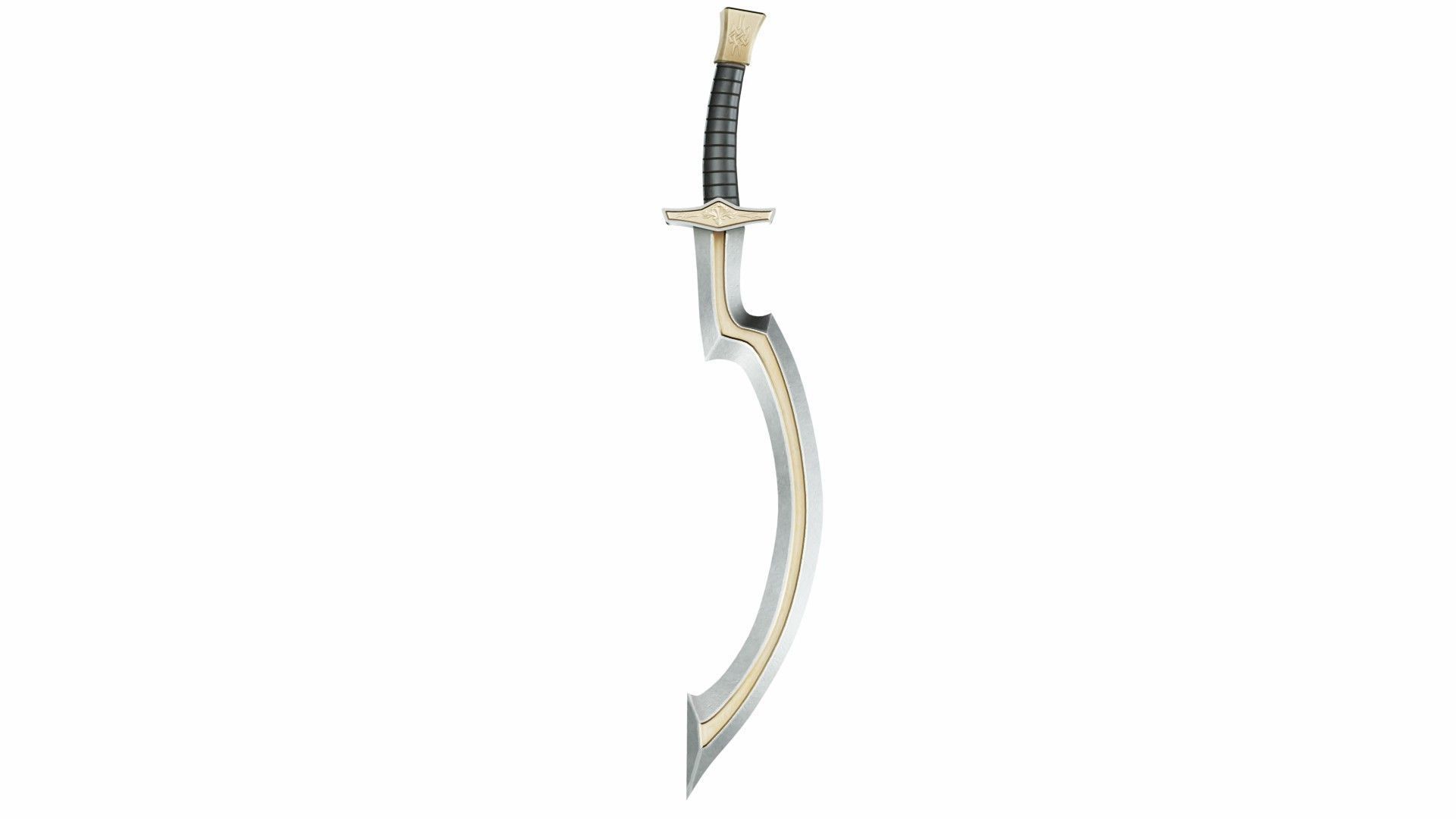 Collection of 36 curved swords 3D model_22