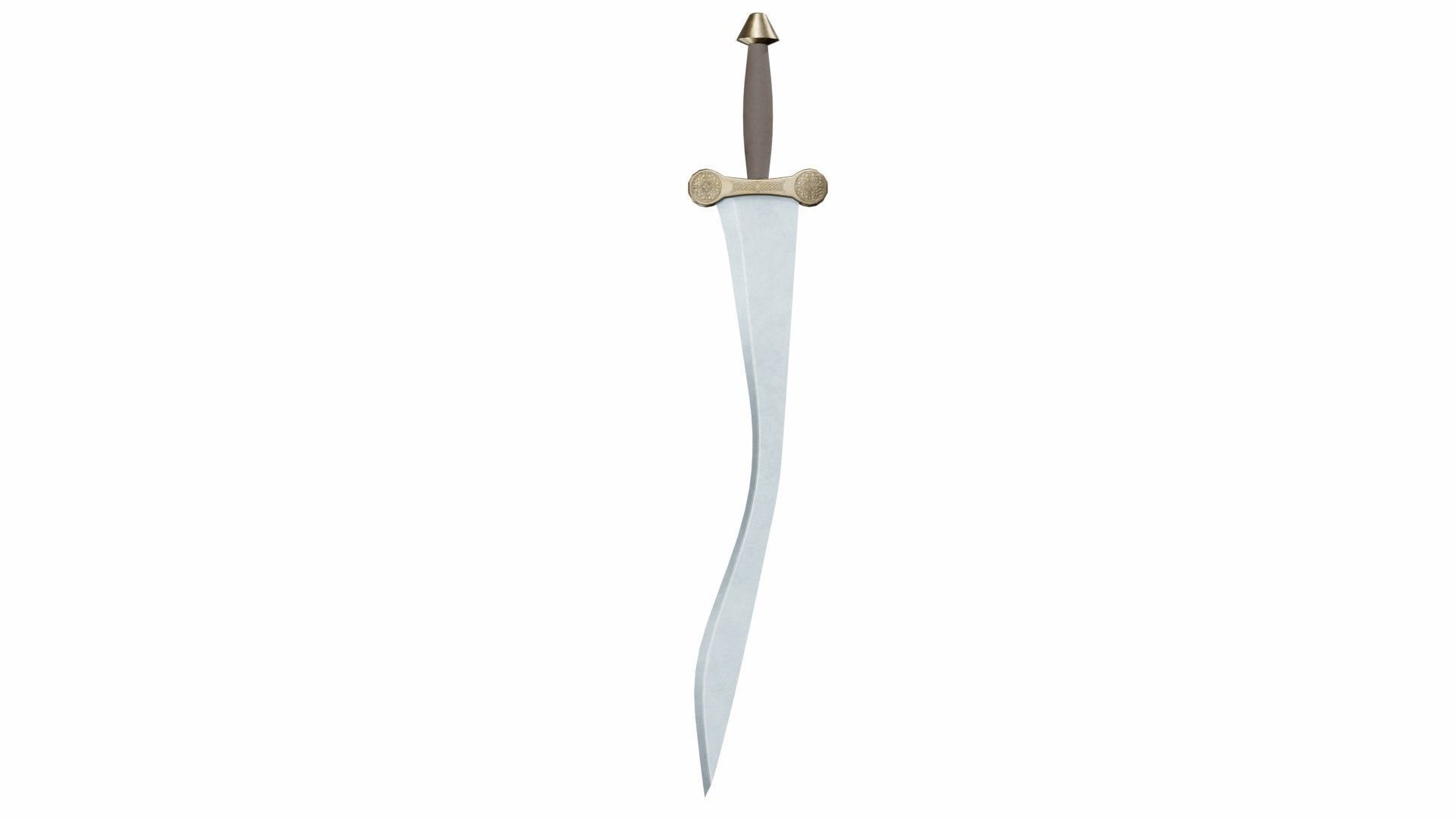 Collection of 36 curved swords 3D model_5