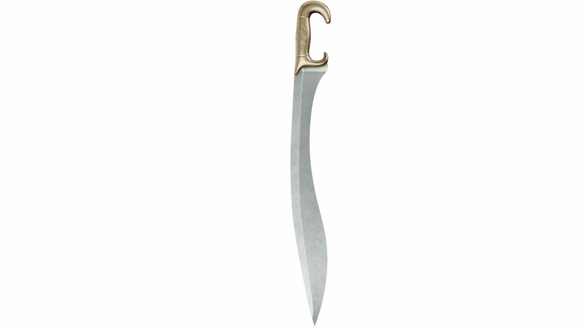 Collection of 36 curved swords 3D model_19