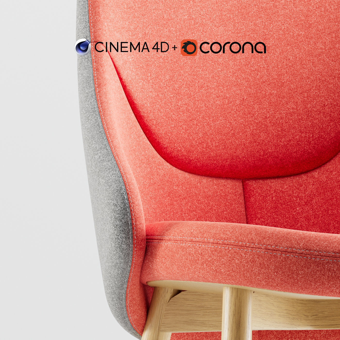 Albu Chair By Ton C4D and Corona Renderer Low-poly 3D model_2