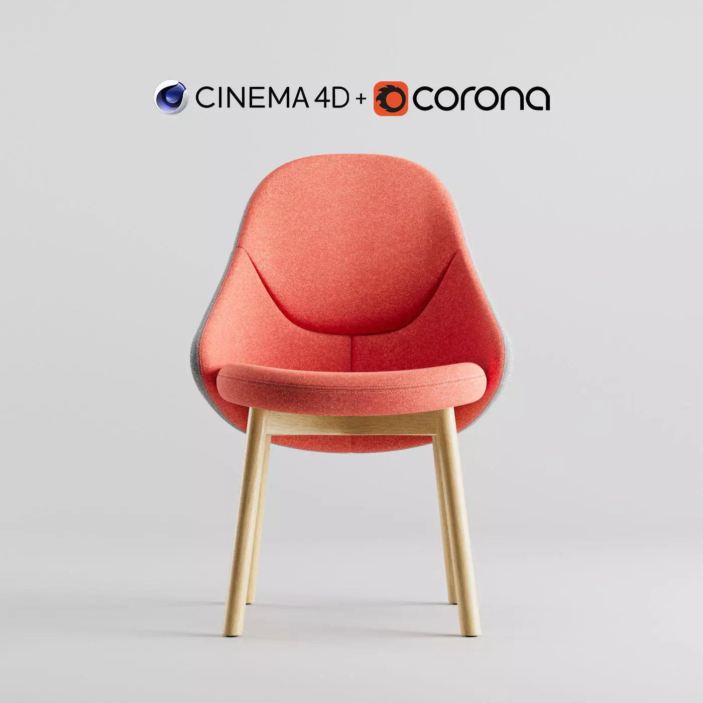 Albu Chair By Ton C4D and Corona Renderer Low-poly 3D model_0