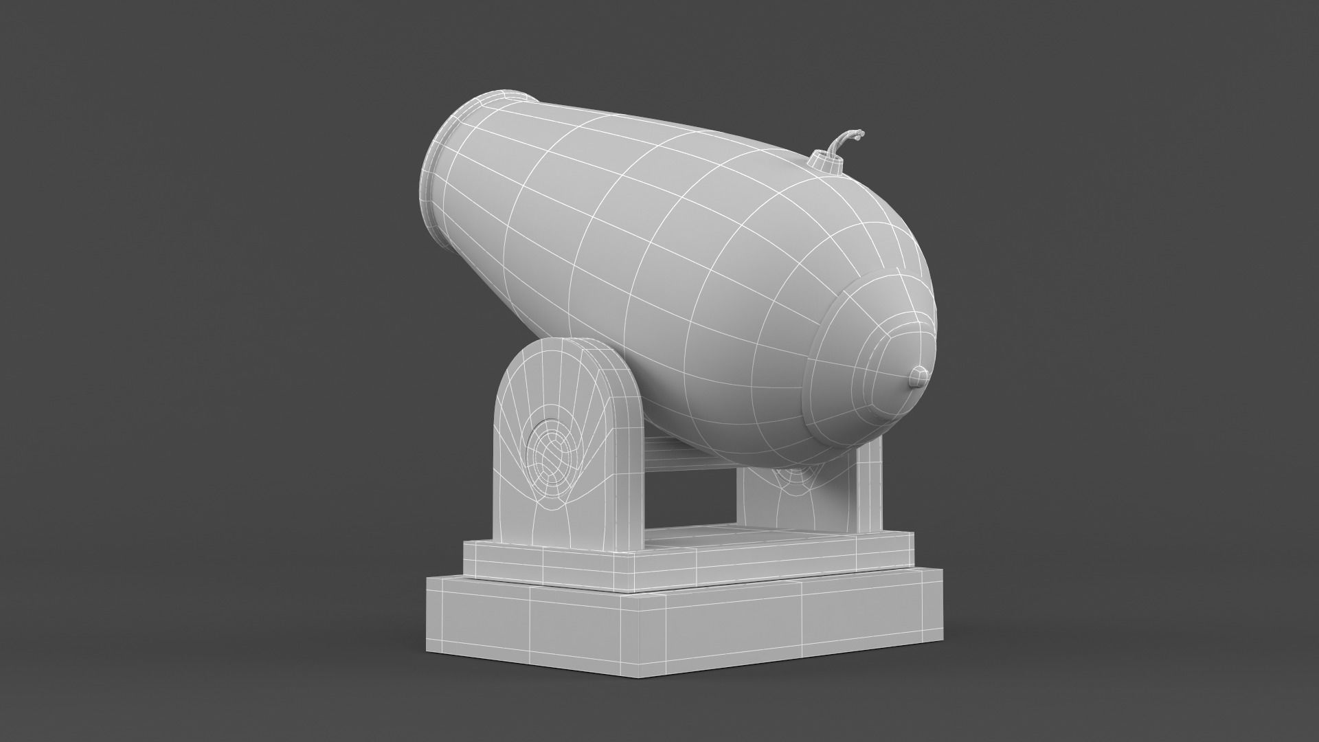 Circus Cannon 3D model_9