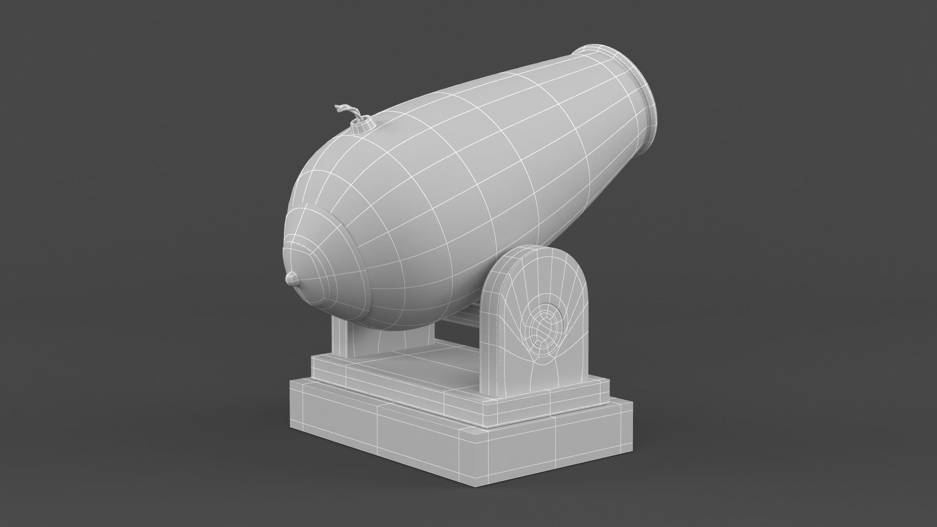 Circus Cannon 3D model_7