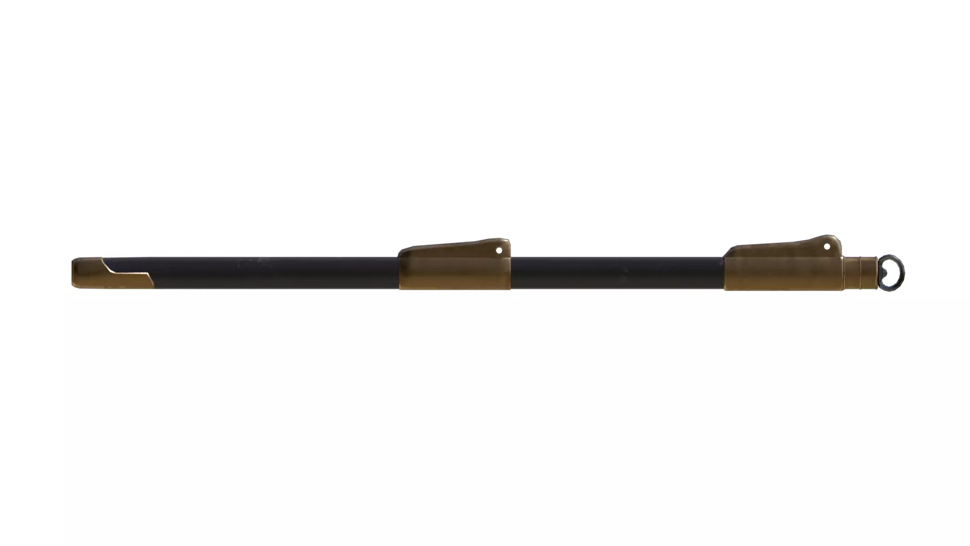 Chinese Single-edged sword Huanshou Dao Low-poly 3D model_0