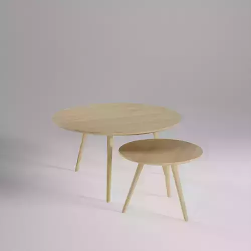 Coffe Table set Oak wood