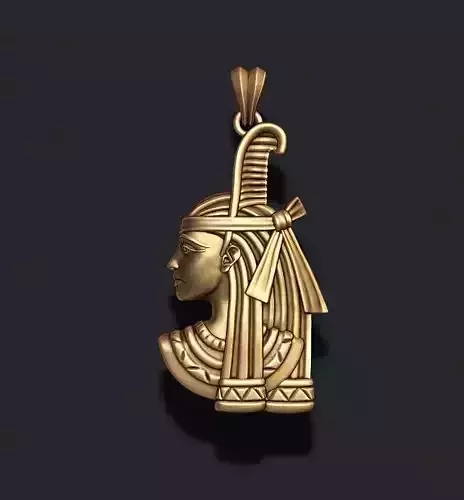 Egyptian Goddess Maat pendant 3D print model