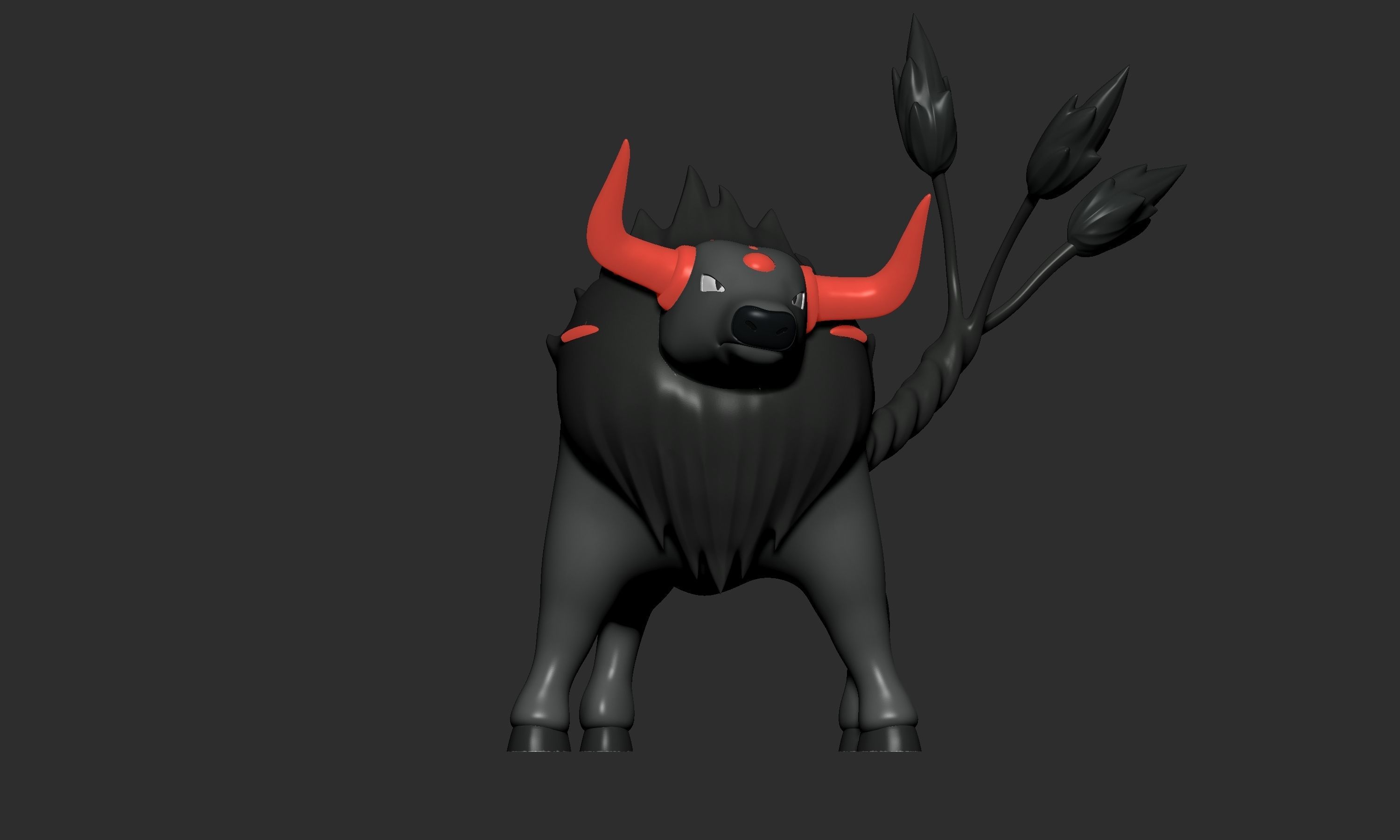 Pokemon - Paldean Tauros All Forms  3D print model_15