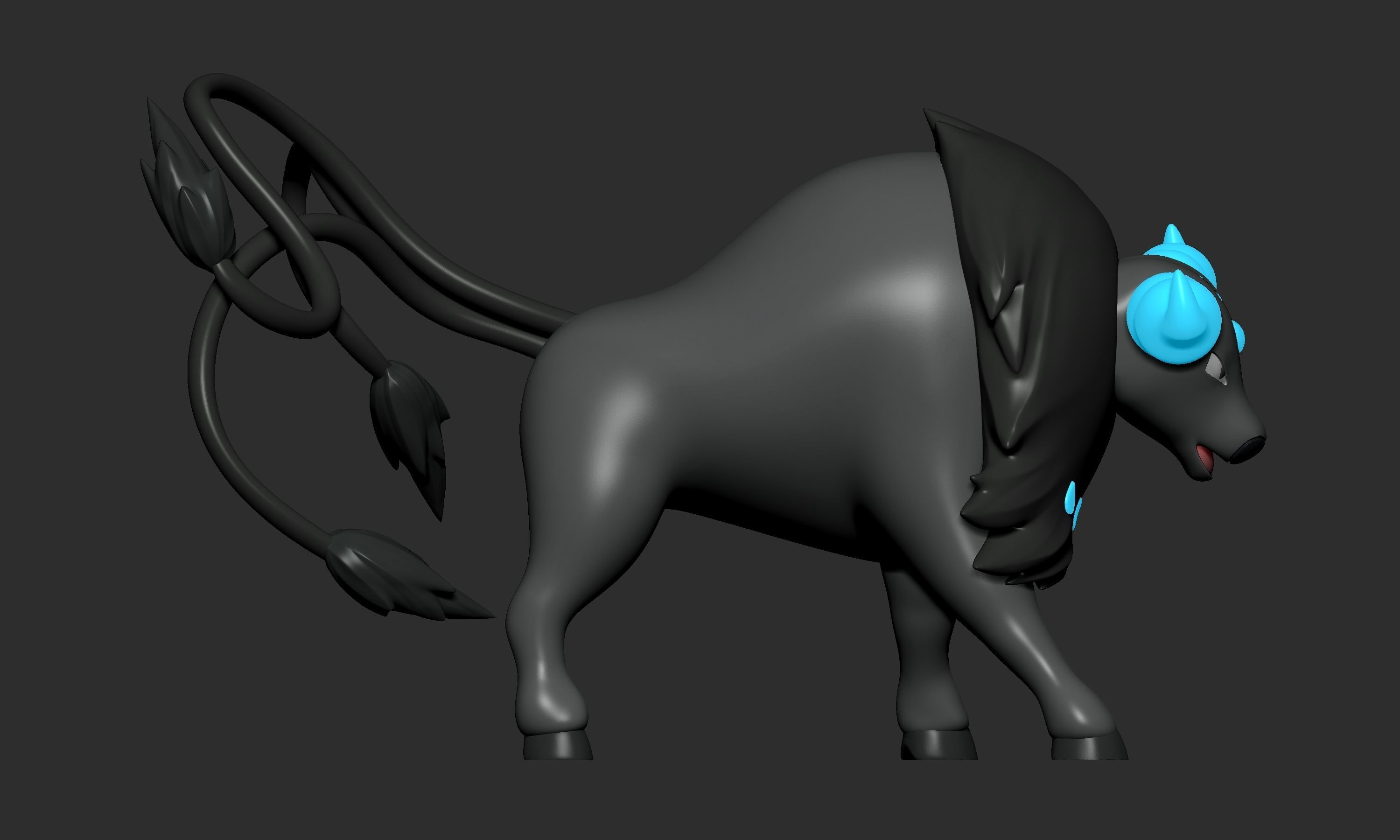 Pokemon - Paldean Tauros All Forms  3D print model_5