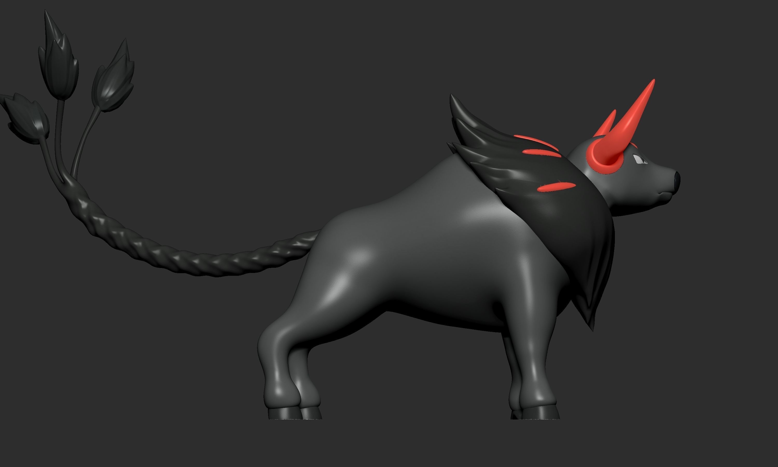 Pokemon - Paldean Tauros All Forms  3D print model_12