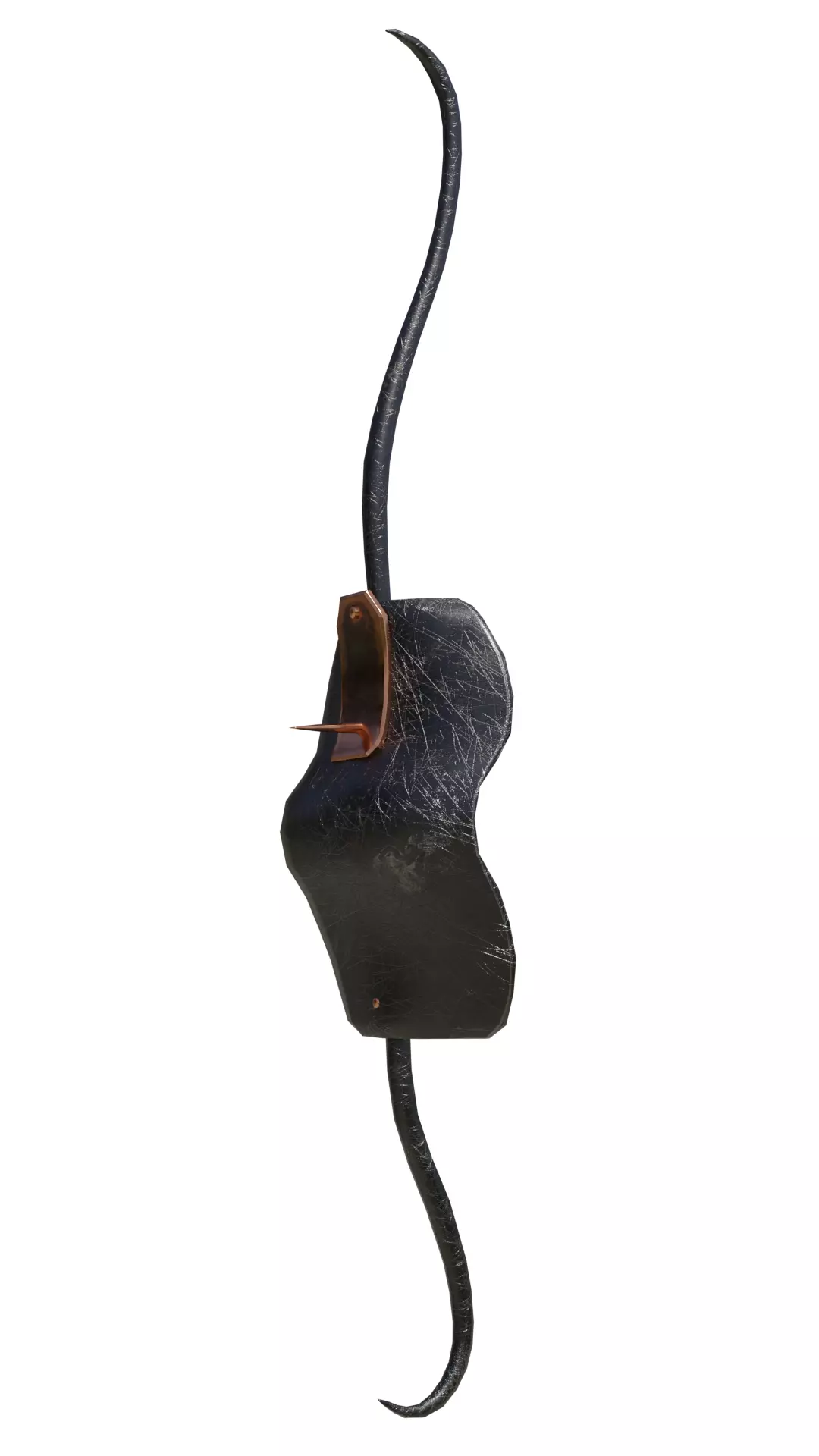 Chinese hook shield Gou Xiang Low-poly 3D model_0