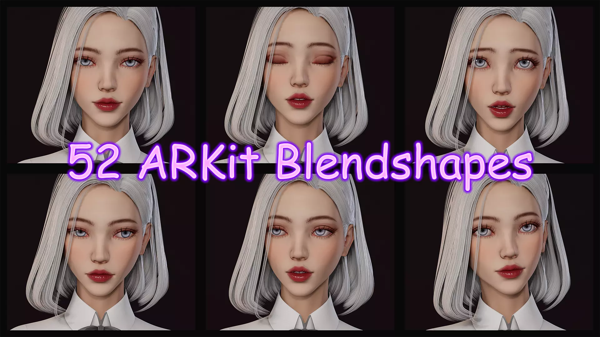 Girl - Game Ready Low-poly 3D model_7