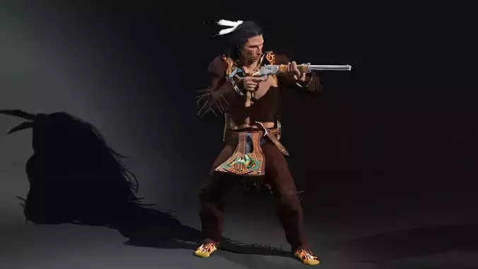 Apache High quality character full Rigged and Animated 3D model