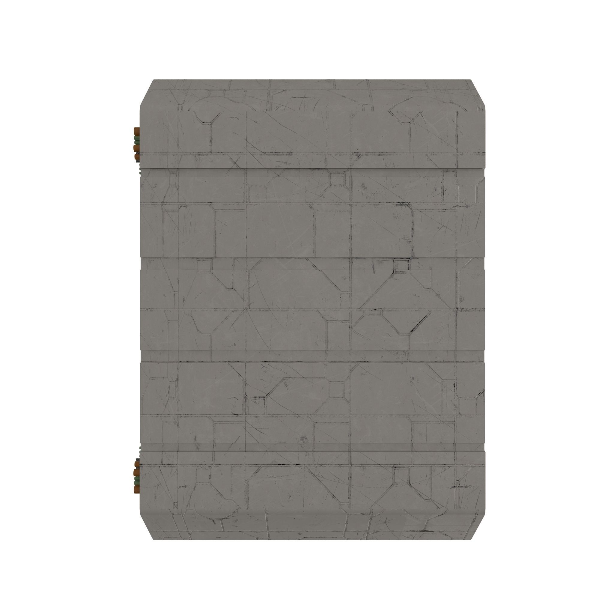 Sci Fi Corridor BIG Low-poly 3D model_8