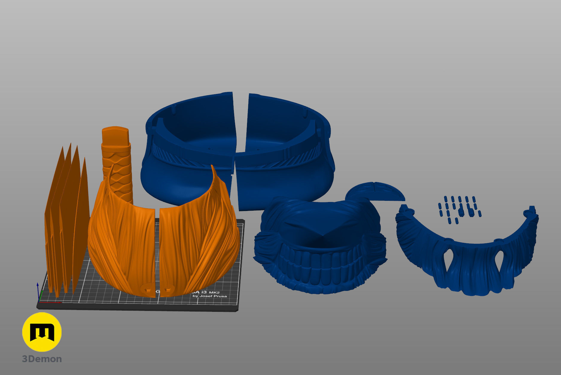 Katana Man Helmet - Chainsaw Man 3D print model_6