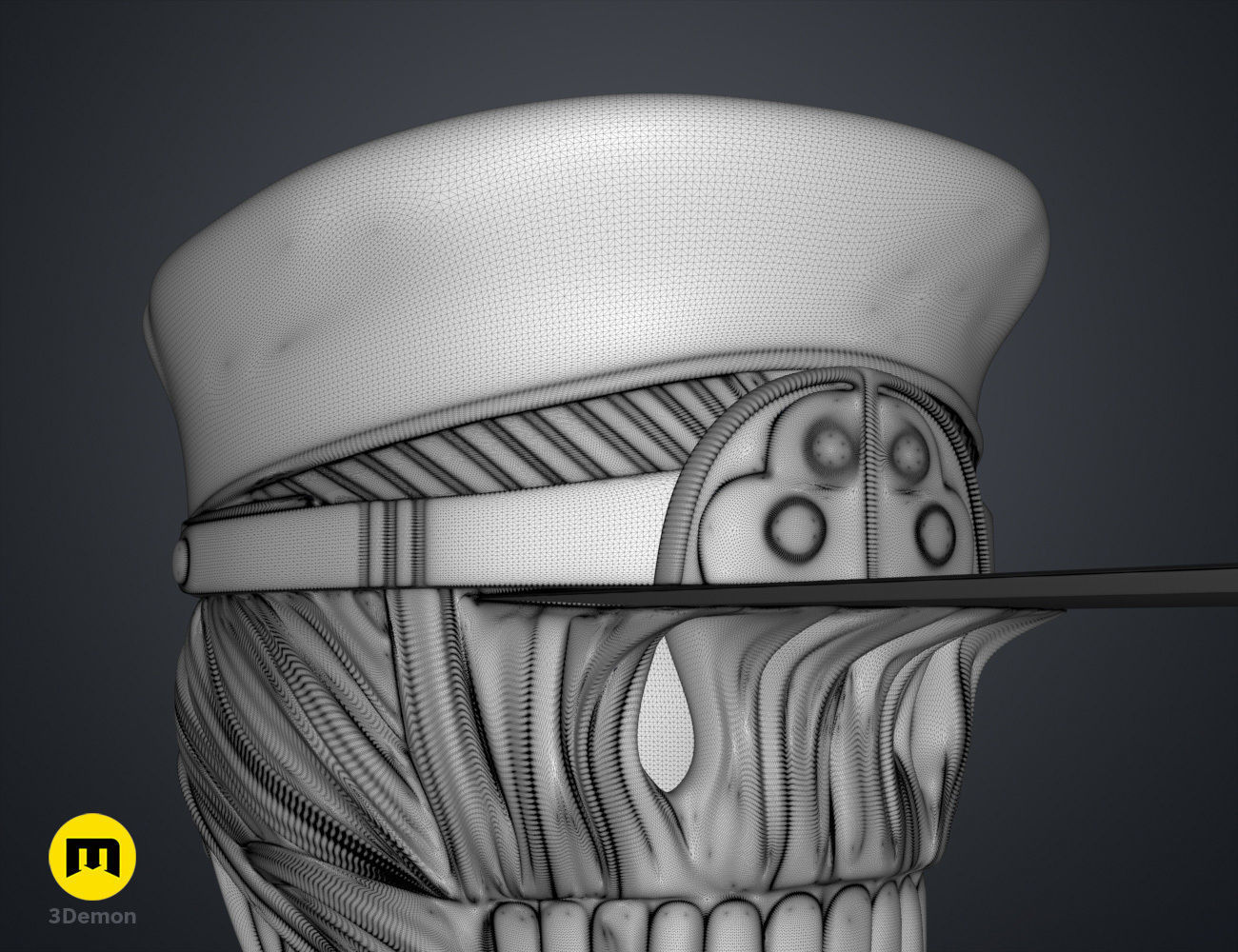 Katana Man Helmet - Chainsaw Man 3D print model_17