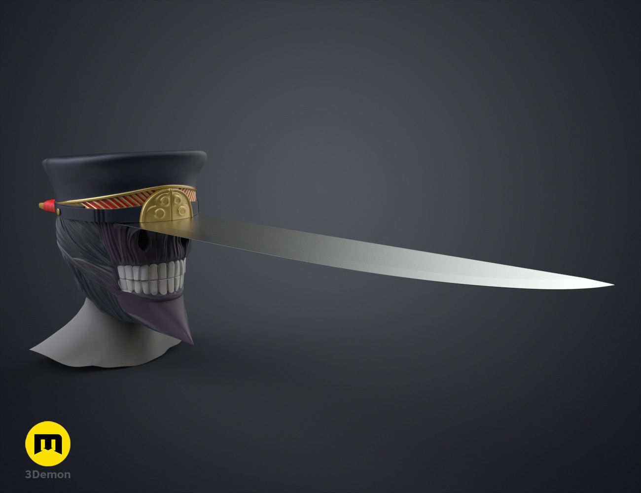 Katana Man Helmet - Chainsaw Man 3D print model_24
