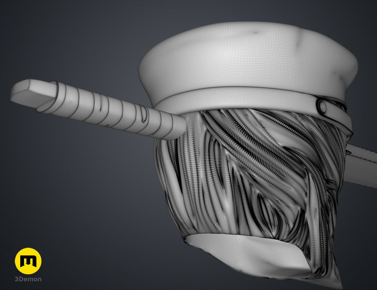 Katana Man Helmet - Chainsaw Man 3D print model_15