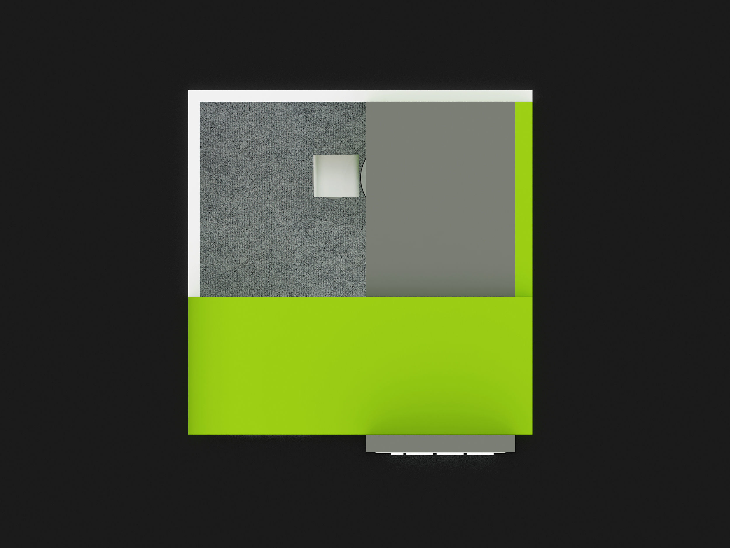 exhibition booth design 3x3m 3D print model_4