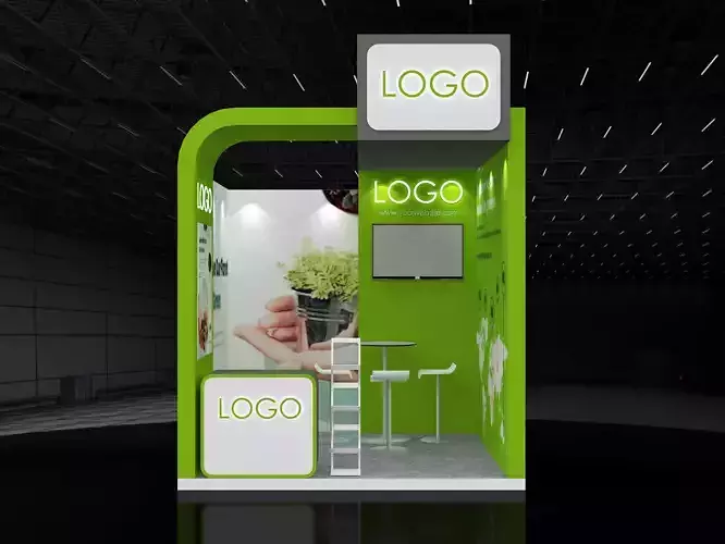 exhibition booth design 3x3m
