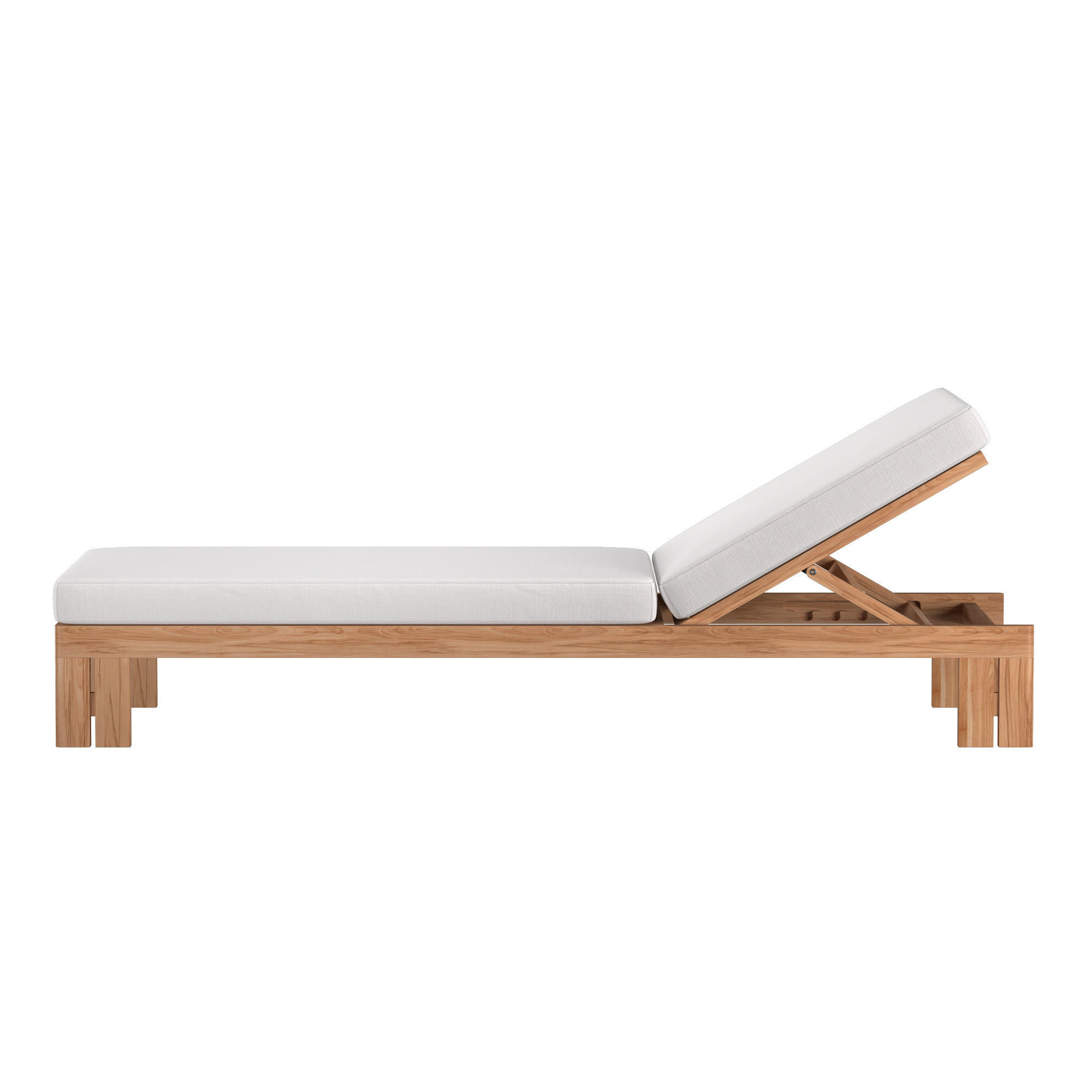 MATIRA TEAK CHAISE 3D model_2