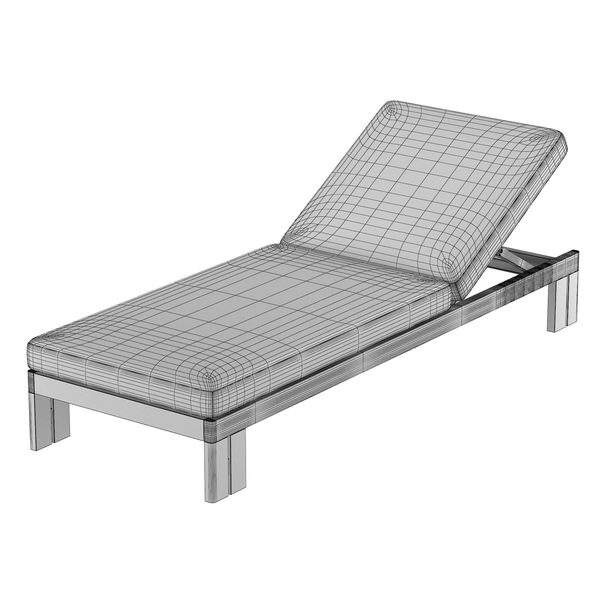 MATIRA TEAK CHAISE 3D model_6