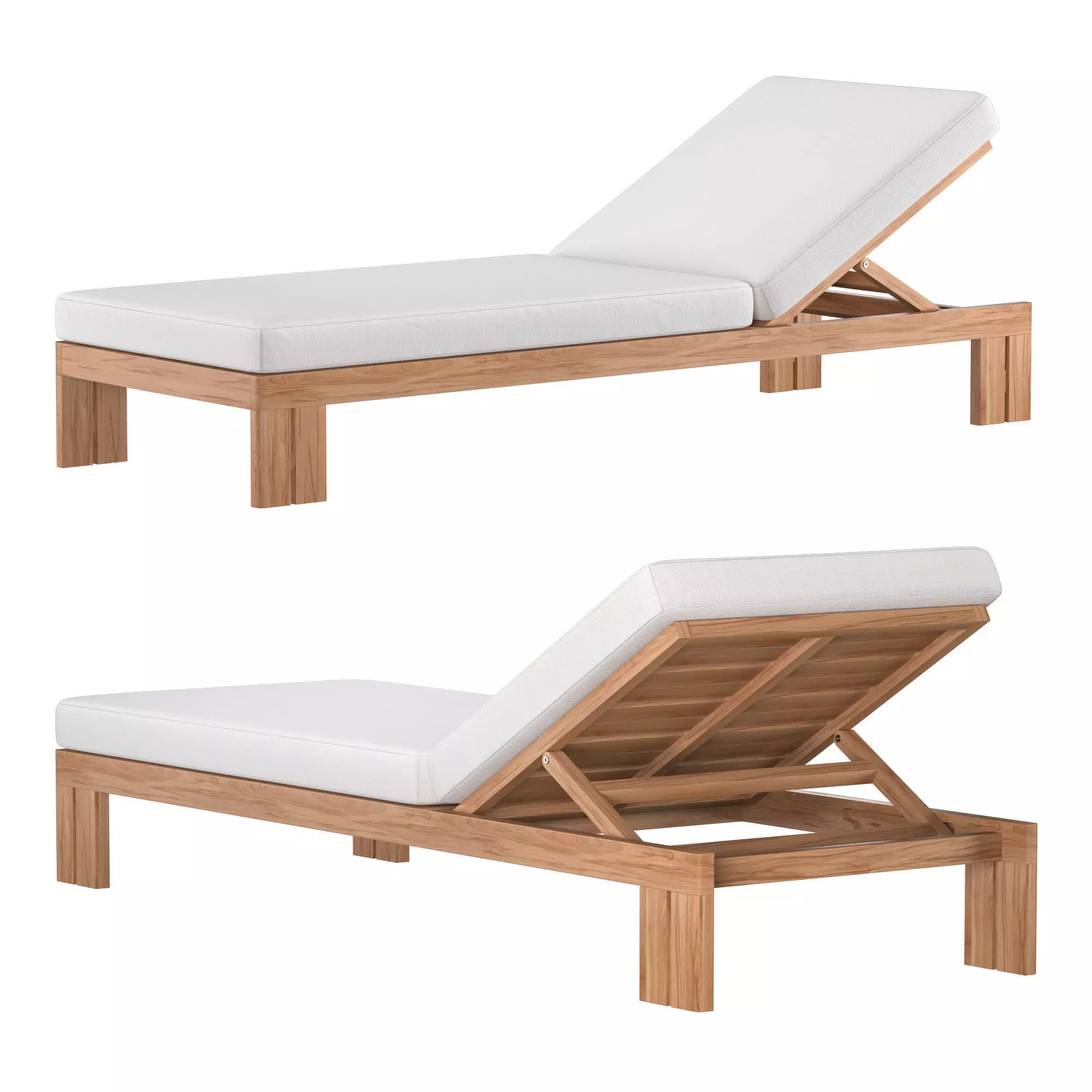 MATIRA TEAK CHAISE 3D model_0