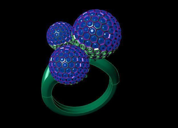 Rings 3D print model_4