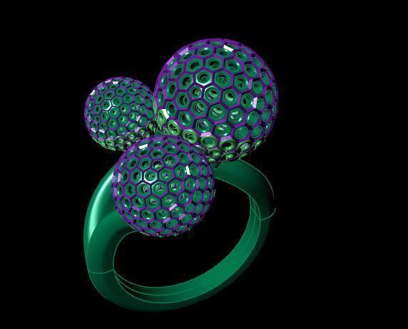 Rings 3D print model_5