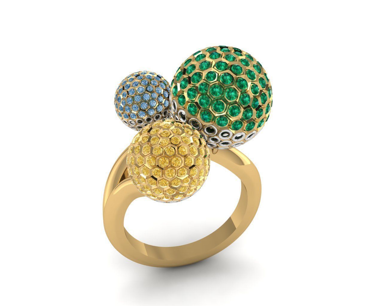 Rings 3D print model_1