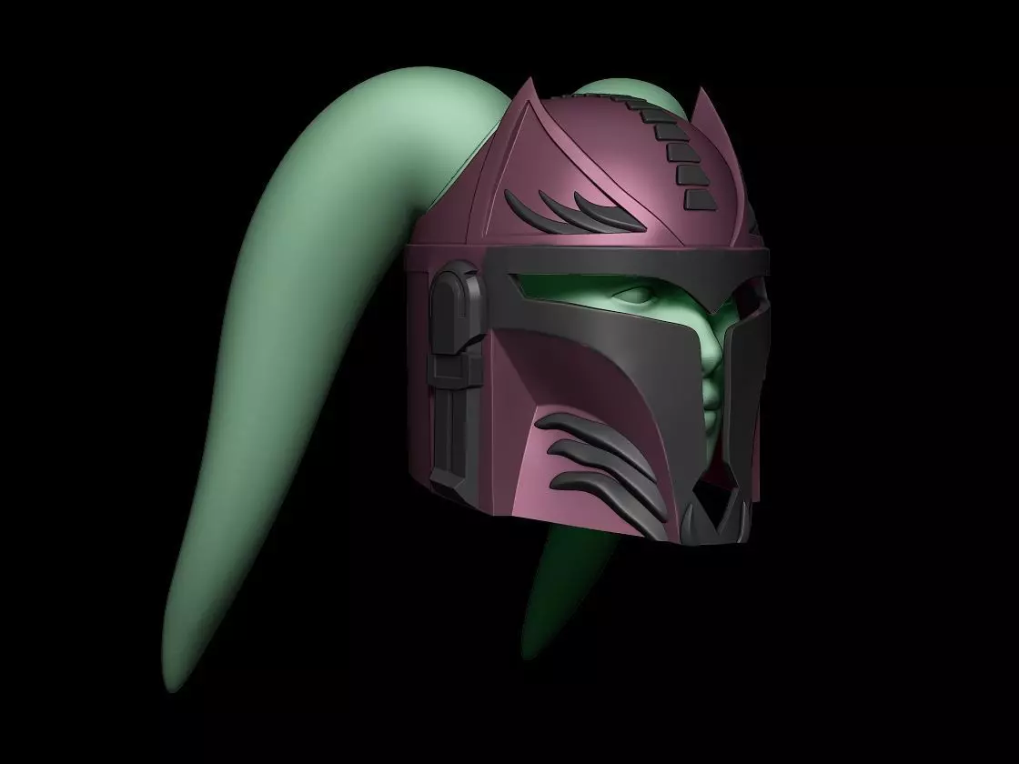 Mandalorian Lothal Twilek Helmet 3d digital download 3D print model_0