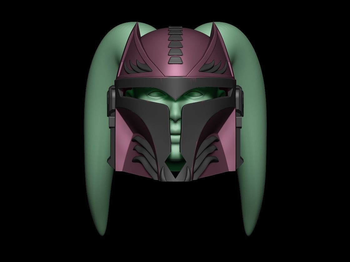 Mandalorian Lothal Twilek Helmet 3d digital download 3D print model_1
