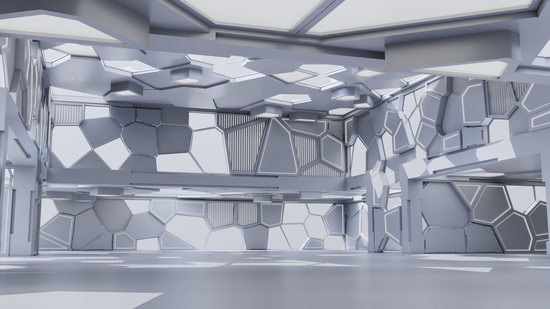 Futuristic Interior 3002 3D model_1
