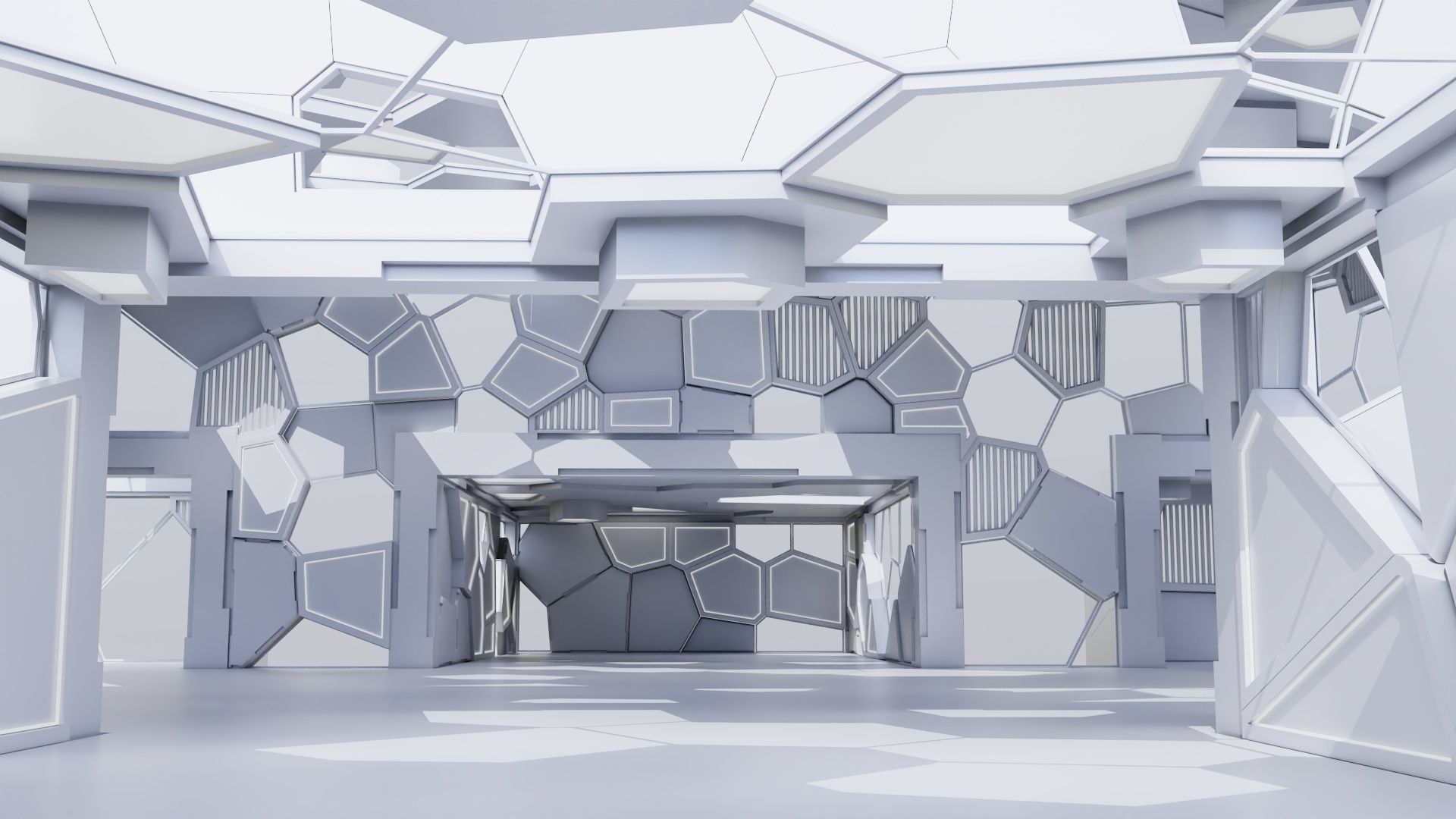 Futuristic Interior 3002 3D model_2