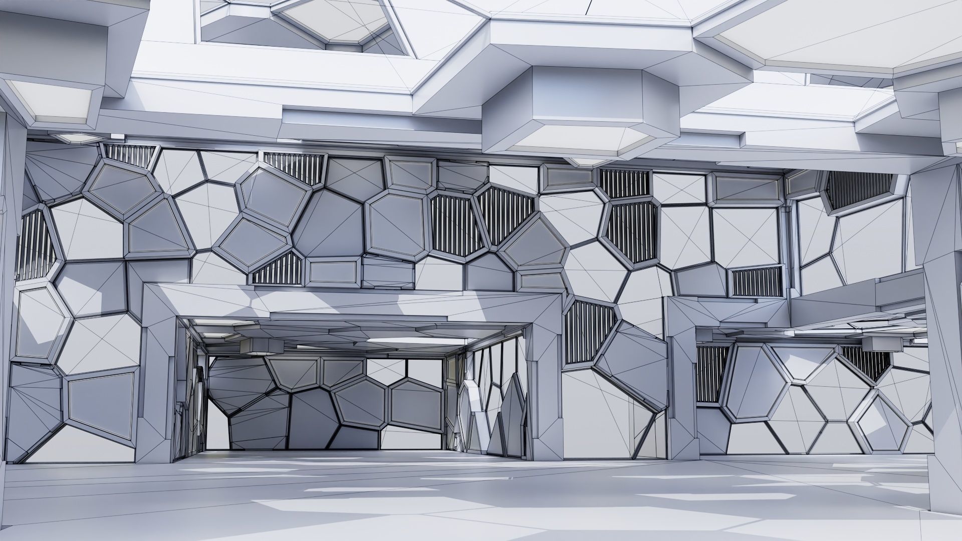 Futuristic Interior 3002 3D model_5