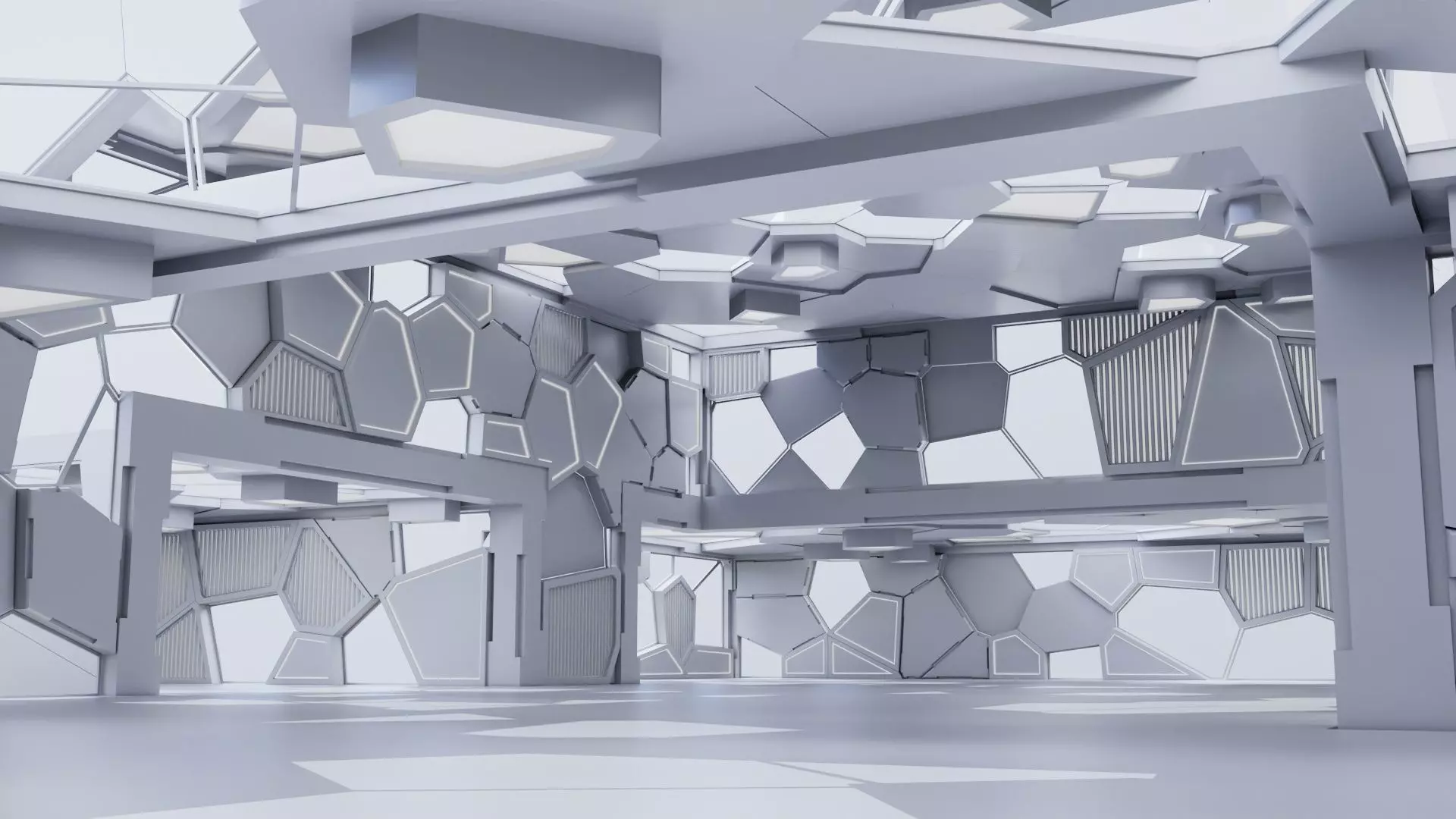 Futuristic Interior 3002 3D model_0