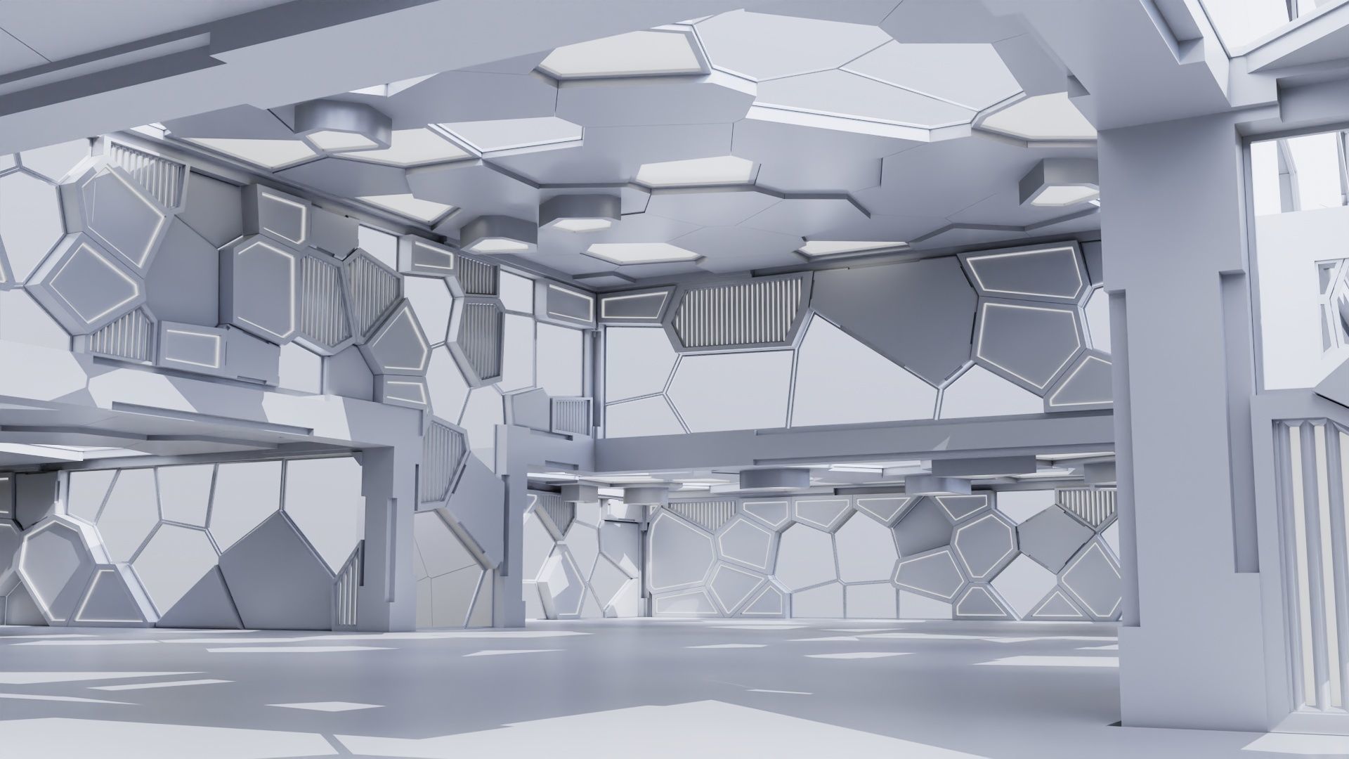 Futuristic Interior 3002 3D model_3