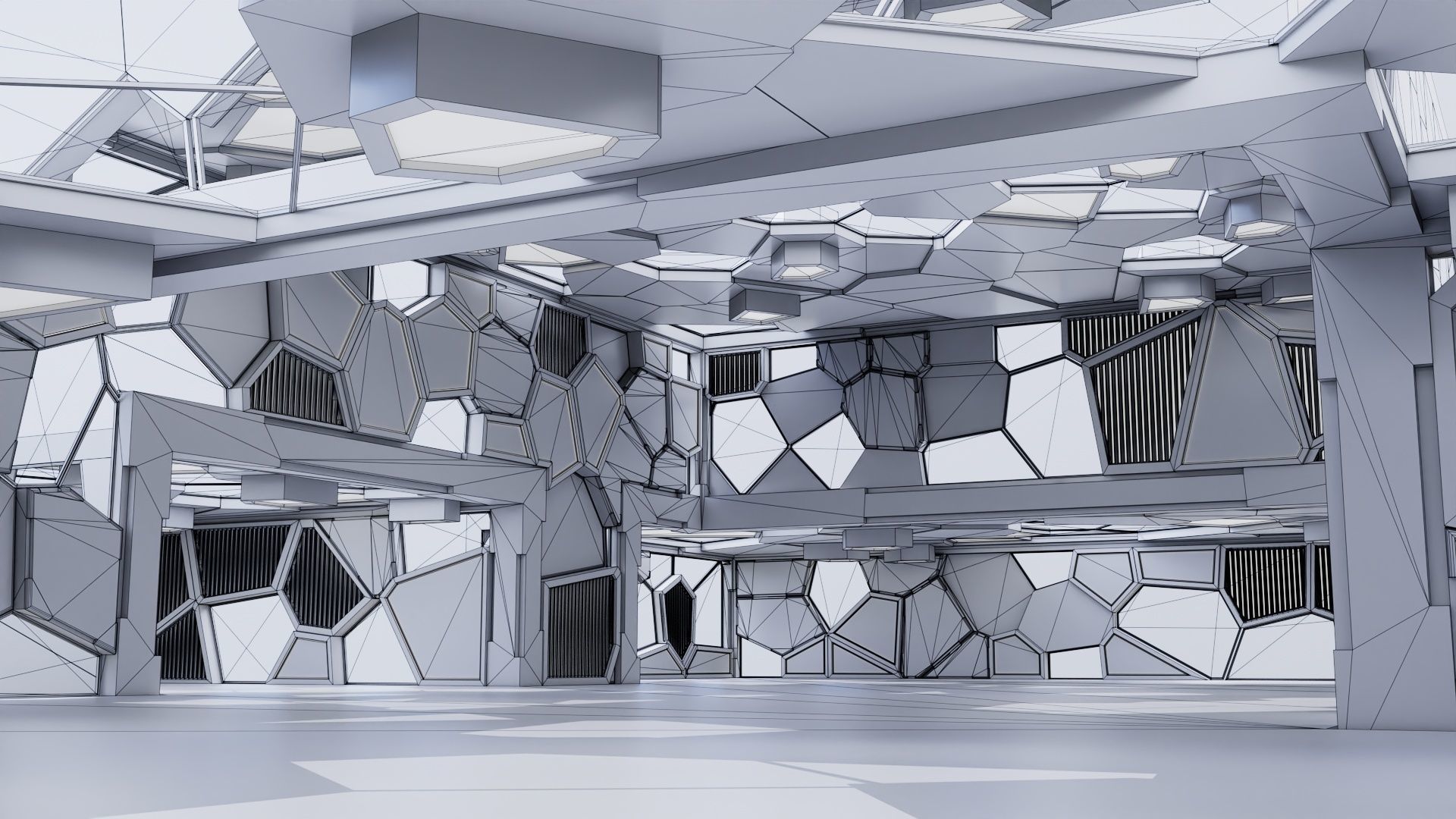 Futuristic Interior 3002 3D model_6