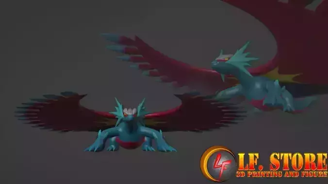 Pokemon Roaring Moon 3D model