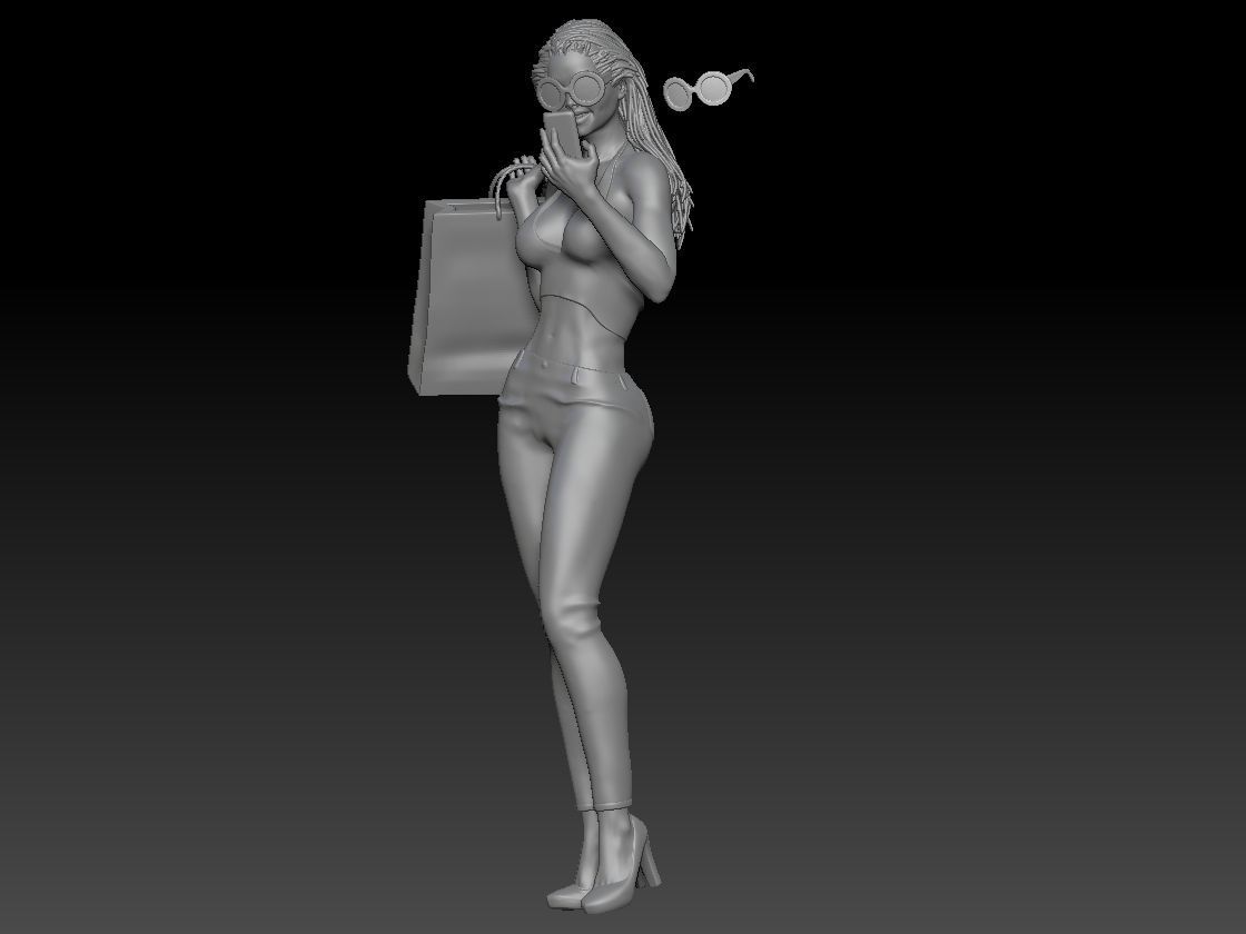 SHOPPING GIRL 2 3D print model_1